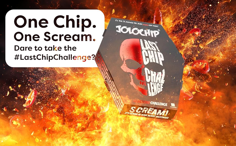 Jolochip Last Chip Challenge | World's Hottest Tortilla | Spicy Chip | Extreme Spicy Snack | Carolina Reaper, Scorpion and Ghost Pepper | 5g