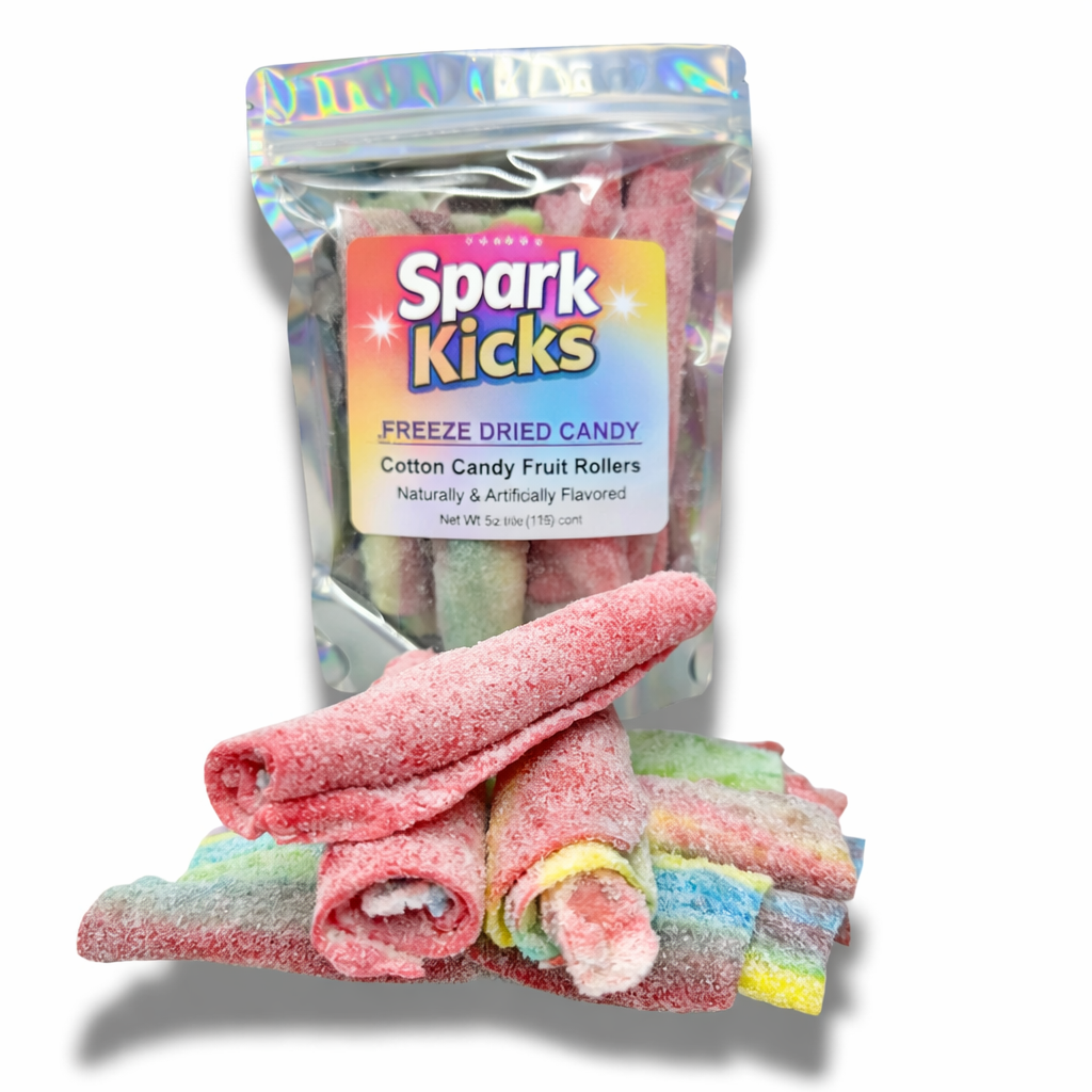 Freeze Dried Cotton Candy Rollers